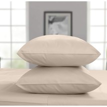 Luxury Pillow Cases Queen | Standard Size Set Of 2 | 1200 Thread Count 100% Usa  - £64.54 GBP