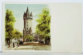 Eschenheimer Tower Frankfurt Germany c1899 Old Vignette Postcard J12 - $15.95