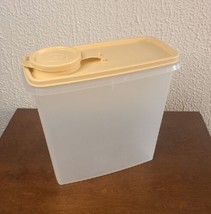 Vintage Tupperware Cereal Keeper Container 469-5 Sheer with Flip-Top Lid Gold - £9.04 GBP
