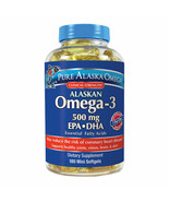 Pure Alaska Omega-3 500 mg. EPA+DHA, 180 Mini Softgels - £24.36 GBP