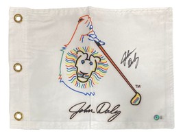 John Daly Destro Autografato Logo Golf Bandiera Bas - £83.71 GBP