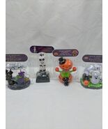 Lot Of (4) Solar Dancing Halloween Decorations Witch Skulls Pumpkin Ghosts - $18.58 CAD