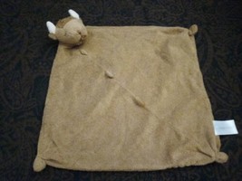 Angel Dear Tan Plush Lovey Security Blanket Baby Toy Sleeping Buffalo  - £22.21 GBP