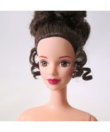 Barbie Collector Doll Mackie Face Brunette Updo With Ringlets Vintage 90s - $27.69