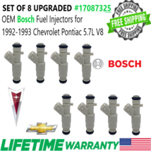UPGRADED OEM BOSCH x8 4 hole 19LB Fuel Injectors for 92-93 Chevy Pontiac 5.7L V8 - $159.88