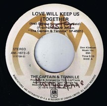 Captain &amp; Tennille Love Will Keep Us Together 45 rpm Gentle Stranger Canadian Pr - $4.86