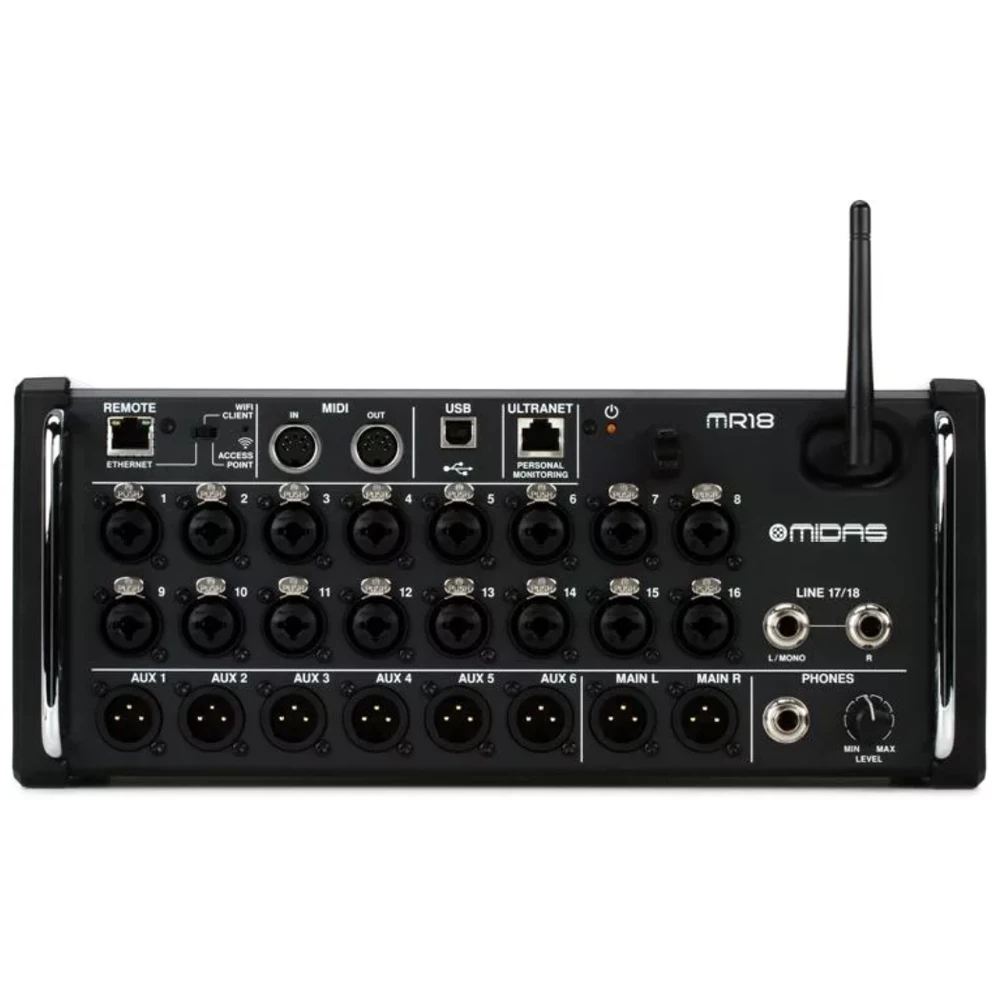 Midas mr18 18 channel tablet controlled digital mixer thumb200
