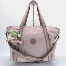 Kipling Skyler Large Shoulder Bag Zip Tote TM5601 Polyamide Dusty Taupe $139 NWT - £74.71 GBP