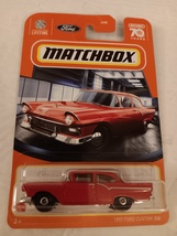 Matchbox 2023 #21 Red 1957 Ford Custom 300 MBX Showroom Series MOC - £11.94 GBP