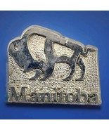 Manitoba Bison Pin Vintage Made In Canada Buffalo - £10.27 GBP