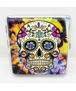 Fujima Sugar Skull Design #12 PU Leather Wrapped King Size Cigarette Case - $13.56 CAD