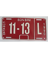 1990 &quot;Bon Bini&quot; Curacao License Plate 11-13 L - €28,45 EUR