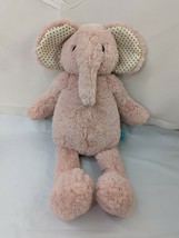 Manhattan Toy Pink Elephant Pattern Pals Polka Dot Ears Plush 14 Inch Stuffed  - £18.22 GBP