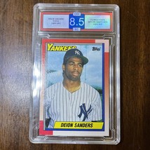 Deion Sanders - 1990 Topps Rookie Baseball #61 - CGA 8.5 - £15.78 GBP