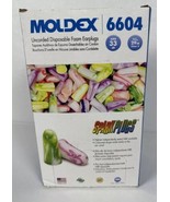 200 Pair Moldex SparkPlugs 6604 Uncorded Soft Foam Ear Plugs NRR 33  - £28.04 GBP