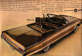 1965 Chrysler Newport Convertible Ad  Drive It nostalgic c2 - £20.76 GBP