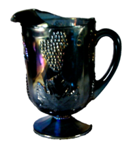 Indiana Glass1970, Iridescent Black Cryst Amethyst Glass Water. Iced Tea Pitcher - £31.64 GBP