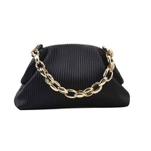 Brand Women Crossbody Bag Metal Thick Chain Shoulder Pack Soft Leather Handbags  - £23.81 GBP