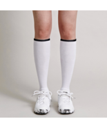 Yonex 24S/S Women&#39;s Knee-High Sports Socks Tennis Socks White NWT 245SN003F - £25.87 GBP