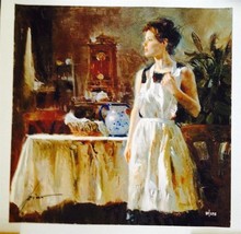 Pino &quot;Sunday Chores&quot; Giclee on Canvas Hand signed/numbered COA size 30x30 - £1,183.08 GBP