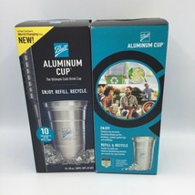 NEW (2) Boxes Of 10  Ball Aluminum Cup Recyclable Aluminum Cold-Drink Cups 20oz - $19.79