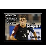 Inspirational Christian Pulisic Soccer QuoteP Wall Art Gift Poster Print - $31.39 CAD+