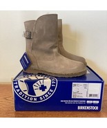 Birkenstock Boots Women&#39;s Size 39 Gray Taupe Uppsala Shearling Leather L... - $140.32 CAD