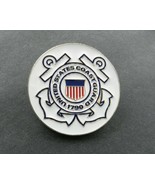 USCG COAST GUARD ROUND LAPEL HAT PIN BADGE 1.5 INCHES USA - $6.24