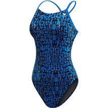 TYR Youth&#39;s Petra Cutoutfit Swimsuit, Blue, Size EU 26 (Girls LG/10-12) - £25.80 GBP