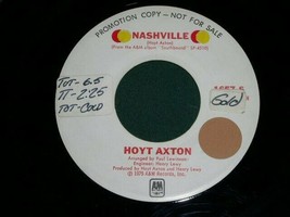 Hoyt Axton Nashville Speed Trap 45 Rpm Record A&amp;M Label Promo - £12.34 GBP