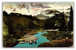 Mount Rainier From Paradise Valley Washington WA UNP DB Postcard V18 - £3.82 GBP