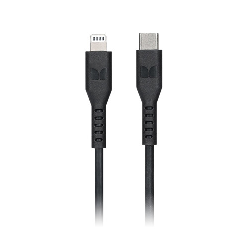 Monster Lightning to USB-C TPE Cable 1.2m - Black - $40.47