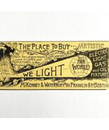 McKenney &amp; Waterbury Light Fixtures 1894 Advertisement Victorian Boston ... - $19.99