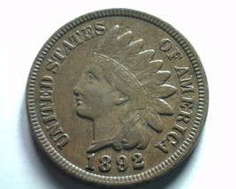 1892 Indian Cent Penny Extra Fine Xf Extremely Fine Ef Nice Original Coin - £13.46 GBP