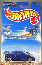 1996 Hot Wheels #576 Blue Streak Series 4/4 SPEED BLASTER Blue Black-Base w/3Sp - $7.75