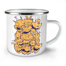 Cartoon Face Happy NEW Enamel Tea Mug 10 oz | Wellcoda - £20.16 GBP