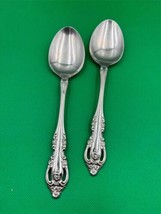 Set of 2 Oneida Community Stainless Steel BRAHMS Table Serve Spoons - $49.99