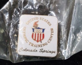 Vintage Colorado Springs U.S. Olympic Training Center Pinback Hat Lapel Pin New - $16.70