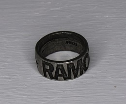 Ramones Band Ring Size 11.5 Alchemy Poker English Pewter Vintage 2005 - $46.27