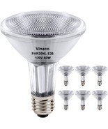 Vinaco PAR30 Long Neck 60W 120V, Long Lasting 6 Pack PAR30L Flood Light - $29.99