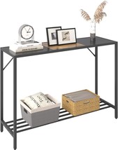 The Laatooree Console Table, 41.7&quot; Industrial Entryway Table With Shelf, Narrow - £43.95 GBP