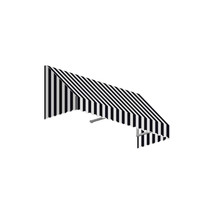 4.38 ft. San Francisco Window &amp; Entry Awning, Black &amp; White - 24 x 42 in. - $765.21