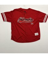 VTG JA 03 Red Nebraska Cornhuskers Baseball Jersey Men XL Button Up Shir... - £22.22 GBP