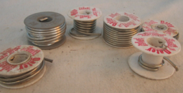 LOT OF  DIFFERENT  SAFE FLO SILVER  Solder   . Roll Vintage #2 SMALL - $32.40
