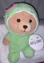 Cute &amp; Cuddly Bear in Green Outfit 9.5&quot; Small Plush New - £8.68 GBP