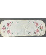 Embroidered Needlepoint Handmade Tropical Flower Floral Table Runner Easter - €14,19 EUR