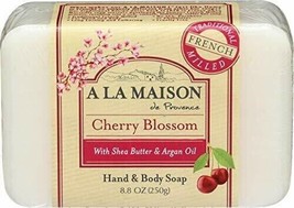 A La Maison, Bar Soap Hand Body Cherry Blossom, 8.8 Ounce - £8.59 GBP