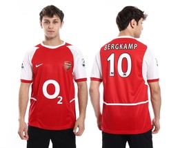 Arsenal 2002/04 Home Jersey with Bergkamp 10 printing/LIMITED EDITION /S... - $49.00