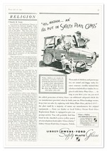 Print Ad Libbey-Owens-Ford Safety Glass Vintage 1937 3/4-Page Advertisement - £7.60 GBP