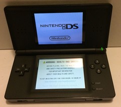 Nintendo DS Lite Black Handheld Video Game Console works - £56.32 GBP